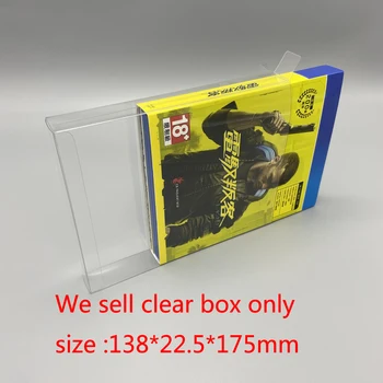 Klar kasse Til PS4 Cyberpunk 2077 spil kort Gennemsigtig Samling Display Box opbevaringsboks PET beskyttende kasse images