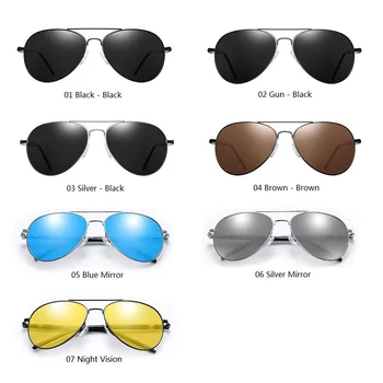 Klassisk Polariserede Solbriller Til Mænd, Kvinder Brand Designer Mænds Kørsel Sol Briller Mand Kvinde Årgang Pilot Nuancer UV400 images