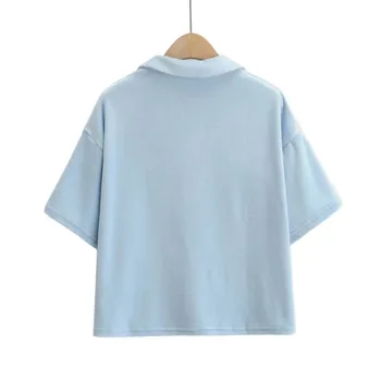 Kvinder ' s T-shirt, Shorts Sæt Solid Sommer Mode Afgrøde T-Shirt+Shorts Sæt 2 delt Sæt Dame Tøj images