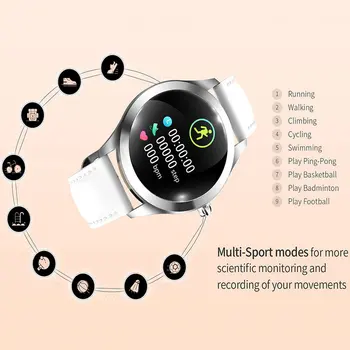 KW10 KW20 Smart Ur Kvinder 2018 IP68 Vandtæt pulsmåling Bluetooth Til Android, IOS Fitness Armbånd Smartwatch images