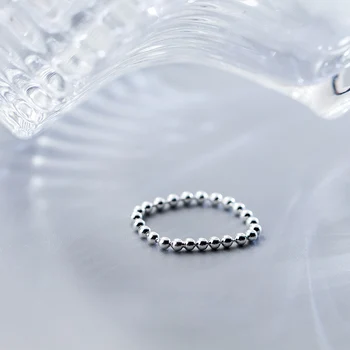 La Monada Sølv Ring Koreanske 925 Kvinder Rund Kugle Finger Ringe Til Kvinder 925 Sølv Smykker Minimalistisk 925 Sølv Ring Kvindelige images