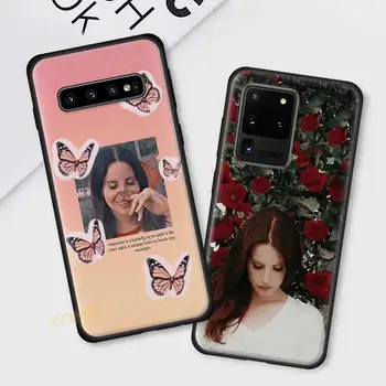 Lana Del Rey Smuk Coque til Samsung Galaxy S20 FE S21 S10 Note 20 Ultra S9 S8 Plus 10 Lite S10e 9 Sort Telefon Case Cover images
