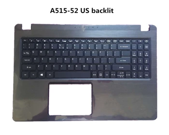 Laptop/notebook OS, w/o-baggrundsbelyst Tastatur Hus Shell Cover til Acer Aspire 5 A515-52 A515-52G Sort/Sølv images