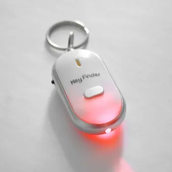 LED-Fløjte Key Finder Blottere Beep Lyd Control Alarm Anti-Tabte Keyfinder Locator Tracker med Nøglering 4 Farver Til Valg images