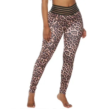 Leopard Leggings Kvinder Trænings-og Kører Yoga Bukser med Høj Talje, Mave Kontrol Push Up Trænings-og Leggings Sport Fitness Wear images