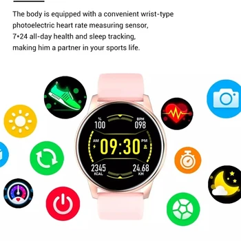 LIGE 2021 Nyt, Smart Ur Kvinder Fuld Touch Screen Sport Fitness Ur IP67 Vandtætte Bluetooth Til Android, ios smart ur til Mænd images