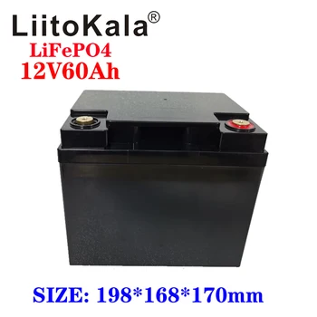 LiitoKala 12V 60Ah Deep Cycle LiFePO4 Genopladelige Batteri 12.8 V 60Ah Levetid 4000 med Indbygget BMS Beskyttelse images