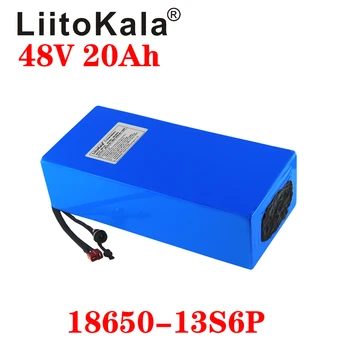 LiitoKala 18650 48V 20ah 13S6P Lithium Batteri 48V 20AH 1000W el-cykel batteri Indbygget 20A BMS XT60 stik images