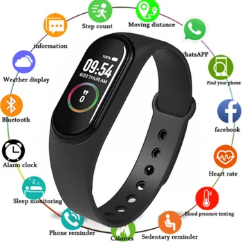 M4 Smart Watchs Sport Armbånd Til Kvinder LED-Skærm Trænings-og Traker Bluetooth-Vandtæt Dame Watchs Sports Brand digital ur images