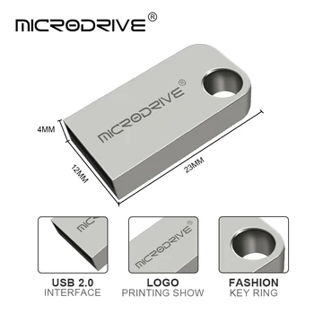 Mini-USB-Flash-Drev 128 GB 64GB PenDrive Lille Pen Drive 32GB 16GB U Stick U Disk Memory Stick Usb Stick 8GB USB-flash-hukommelse images