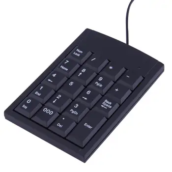 Mini-USB-Tastatur, en USB-Kablet Numeriske Tastatur Tastatur-Adapter 19 Nøgler til Bærbar PC, Windows 2000, XP, Vista, 7 eller Millennium Edition images