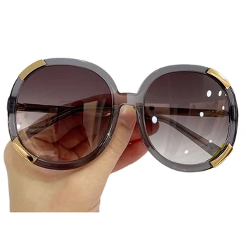 Mode Runde Solbriller Kvinder Luksus Brand Design Spejl solbriller Med UV400 Oculos De Sol images