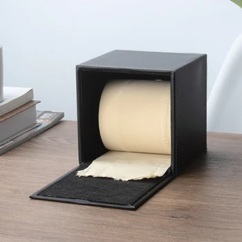 MOONHOUSE Terning-Pladsen Tissue Box PU Læder Roll Væv Holder toiletpapir Box Serviet Tilfælde Dække Dåsen Dispenser holder images