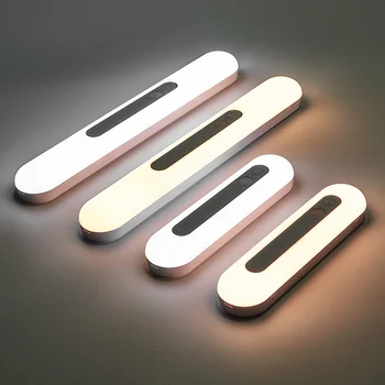 Motion Sensor Led Lys USB-Genopladelige Garderobe Lampe Med Sensor Under-Kabinet Lys Indendørs Toilet Soveværelse, Køkken Nat lys images
