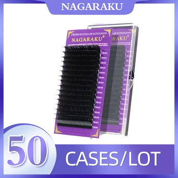 NAGARAKU Fabrik, engros Mink Øjenvipper Øjenvipper 50 tilfælde/masse 16 Rækker Enkelte Eyelash Premium Øjenvipper Maquillaje Cilios images