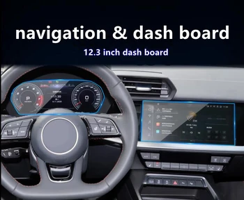 Navigation i bil Hærdet Glas Skærm Beskyttende Film, Radio, DVD-GPS LCD-Dash Board Skærmen Mærkat For Audi A3 2021 Tilbehør images