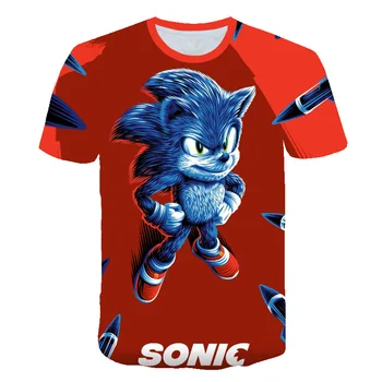 Nye 3D-Drenge Sonic Print Piger Sjove T-Shirts Kostume Børn 2020 Sommer Tøj, Børn Tøj, Baby t-shirts Sweatshirt images
