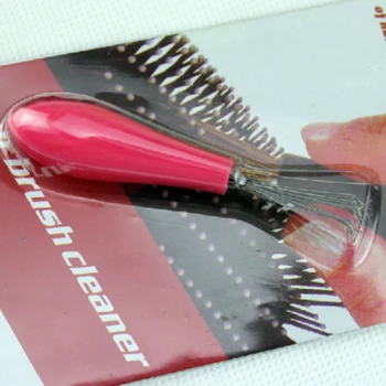 Nye Holdbare Mini Kam Hair Brush Cleaner Embeded Af Salon Hjem Væsentlige Farve Tilfældigt images