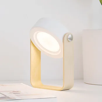 Nye LED Nat Lys Sammenfoldelig Kontakt Dæmpes Læsning Bærbare Lanterne Lampe USB-Genopladelige for Børn Børne Gave Sengen Soveværelse images