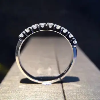 Nye Trendy Bryllup Banket Ringe til Kvinder Ægte Søde piger Bane Indstilling Crystal Zircon Bridal Wedding, Engagement Ring images