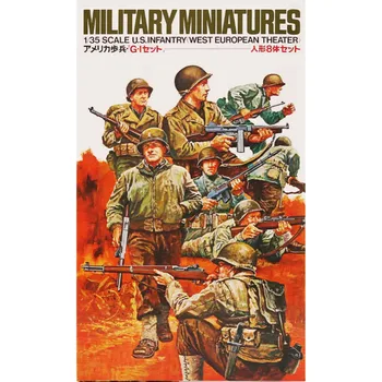 OHS Tamiya 35048 1/35 AMERIKANSKE Hær Infanteri-og Vest-Europæiske Teater Miniaturer Forsamling Militære tal Model Kits G images