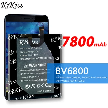 Original KiKiss 7800mAh BV 6800 Batteri til Blackview Bv6800 / Bv6800 Pro Bv6800Pro IP68 Vandtæt MT6750T Høj Kvalitet images