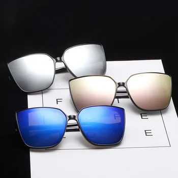 Overdimensionerede mode spejl firkantet designer solbriller Kvinder cat eye briller solbriller Driver anti flamme luksus sol briller 2021 images