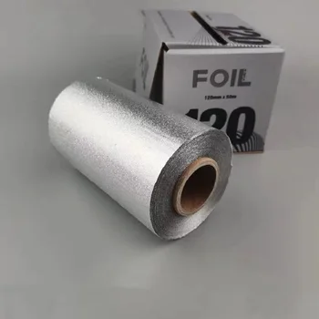 Professionel Hår Pick-Dye Perm Aluminium Folie Tin Papir 50m*10cm Adskille Pletten Frisører Leverer Stylist Farvelægning Værktøj images