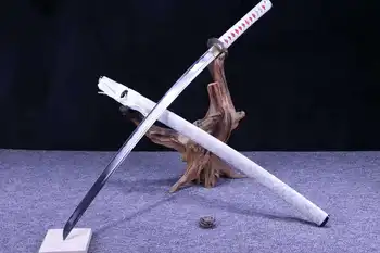 Real Royal Japansk Samurai-Katana Sværd Håndlavede Møbler Stål Kniv Og Sabel Defensive Våben Selvforsvar Tachi images