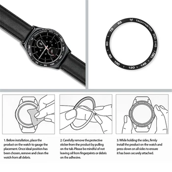 Rustfrit Stål Bezel For Samsung Gear S2 Zink Legering Anti-ridse Beskyttelse Ring 40mm Stilfulde Stel Tilfælde Dække Anti Scratch Pro images