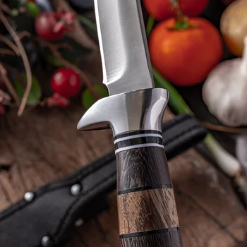 Rustfrit stål pirat kniv frugt kniv skære kød kniv skrælle kniv udendørs bærbare kniv med skede images