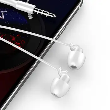 S360 Anti-støj Sovende Hovedtelefon Silikone Anti-fold Headset In-Ear Hovedtelefoner med støjreducerende 3,5 mm Hovedtelefoner Universal images