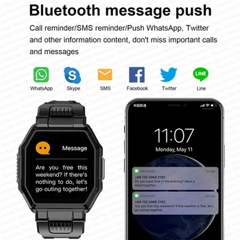 S9 Bluetooth Opkald, Smart Ur til Mænd med Fuld Touch IP67 Vandtæt Sport Fitness Tracker Blodtryk puls Smartwatch images