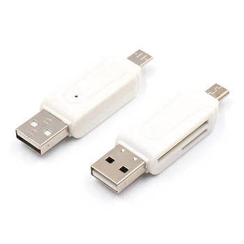 SD-Kort-Læser, USB-C-Kortlæser 3 I 1 USB2.0 TF Mirco SD Smart Kortlæser OTG Flash Drev, Kortlæser Adapter Engros images