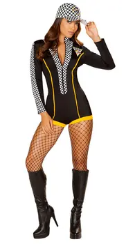 Sexy Dame Super Car Racer Racerkører Fancy Kostume Til Halloween Party images