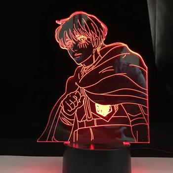 Shingeki Ingen Kyojin 3d Lys Armin Arlert Figur til Soveværelse Indretning Nat Lys Kids Fødselsdag Gave Animationsfilm Lampe Angreb på Titan 4 images