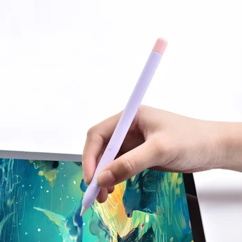 Silikone Udskiftning Tilfældet for Apple Blyant 2 Touchscreen Stylus Pen Sag Beskyttende Dække Huden Apple Blyant Tilbehør images