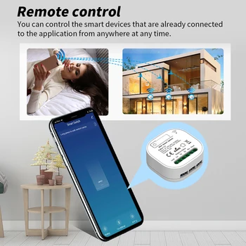 SIXWGH Tuya Zigbee Skifte Smart Home Automation Breaker Smart Liv App Fjernbetjening Timer DIY Skifte Støtte Google Startside Alexa images