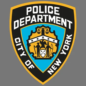 Sjove DECAL STICKER Egnet til NYPD Politiet Vinyl Klistermærke Bil Decal Bærbar computer, Bil, Lastbil Vindue Decal New York Police Department images