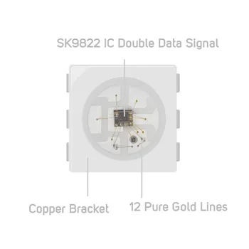 SK9822(Svarende APA102) 1m/5m Smart led pixel strip,60 lysdioder/pixels/m,IP30/IP65/IP67,adresserbare DATA og UR seperat dc 5 v images