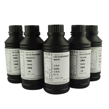 Soft Ink 500ML Flaske LED-UV Blæk Til Epson R290 R330 1390 1400 1410 1500W UV Printer Blæk Universal UV-Blæk images