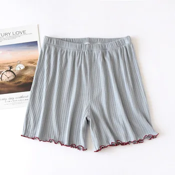 Sommeren Modal Pyjamas Shorts Solid Strikket Lounge Wear Elastisk Talje Nattøj Bukser Kvinder Nattøj Afslappede Bløde Sovende Tøj images