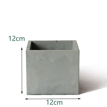 Stor Størrelse Havearbejde Konkrete Pot Forme Runde Design 15cm Pladsen Cement Flower Pot Silicone Mould images