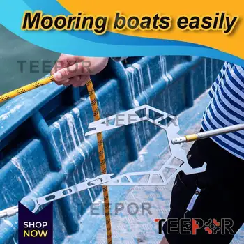 Teepor® Fortøjning Reb U Type Threader Multi-Purpose Dock Krog Båd Teleskop Fiskestang Fiskestang Reel Fiskeri Tilbehør images
