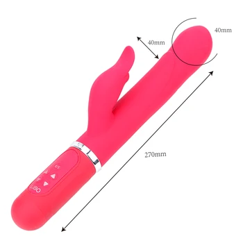 Teleskopisk Rotation AV Stick Dildo Vibrator Overførsel Perler AV Wand-Klitoris Stimulator G-spot Vaginal Massage sexlegetøj til Kvinde images