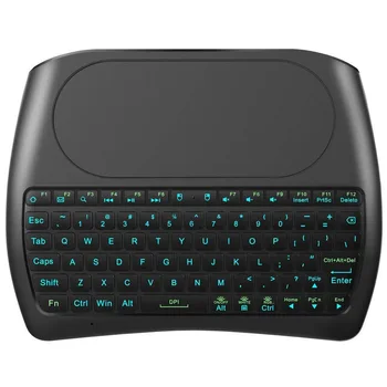 Trådløse tastatur farverige baggrundslys radium mini tastatur store touch pad trådløse mus I8 mini tastatur images