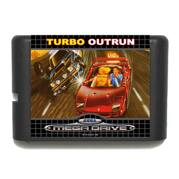 Turbo Outrun 16 bit MD Game Card Til Sega Mega Drive Til Genesis images