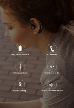 TWS Trådløse Bluetooth-5.0 Øretelefon Touch Control In-Ear Surround Sound støjreduktion Musik Hovedtelefoner Med Opladning Sagen images