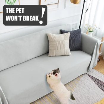 Tykkere Sofa Dækker Tæppe Solid farve, Non-slip Sofa Håndklæde til Stue Møbler, Indretning Gobelin Anti-Cat Scratch Sofaen Dække images