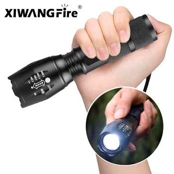 Ultra Lyse Led lommelygte torch T6 Camping lys 5 switch Modes vandtæt Zoomable Cykel Lys bruge 18650 batteri images